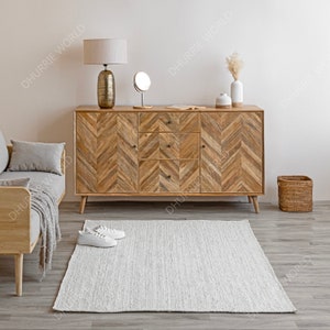 Off White Handmade Area Rug