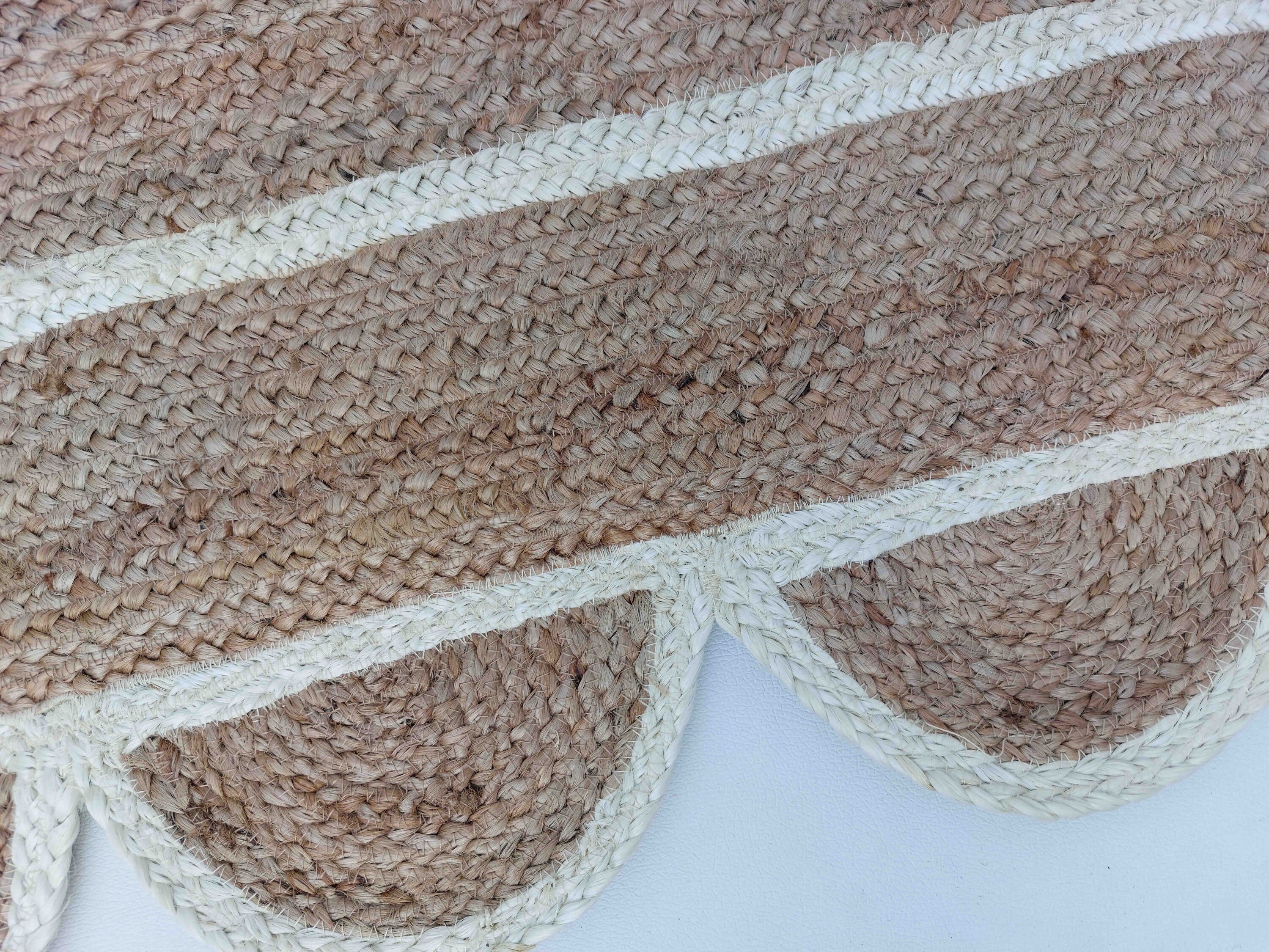 Scalloped Runner Rug Jute Scallop Rug off White Jute Runner Etsy UK