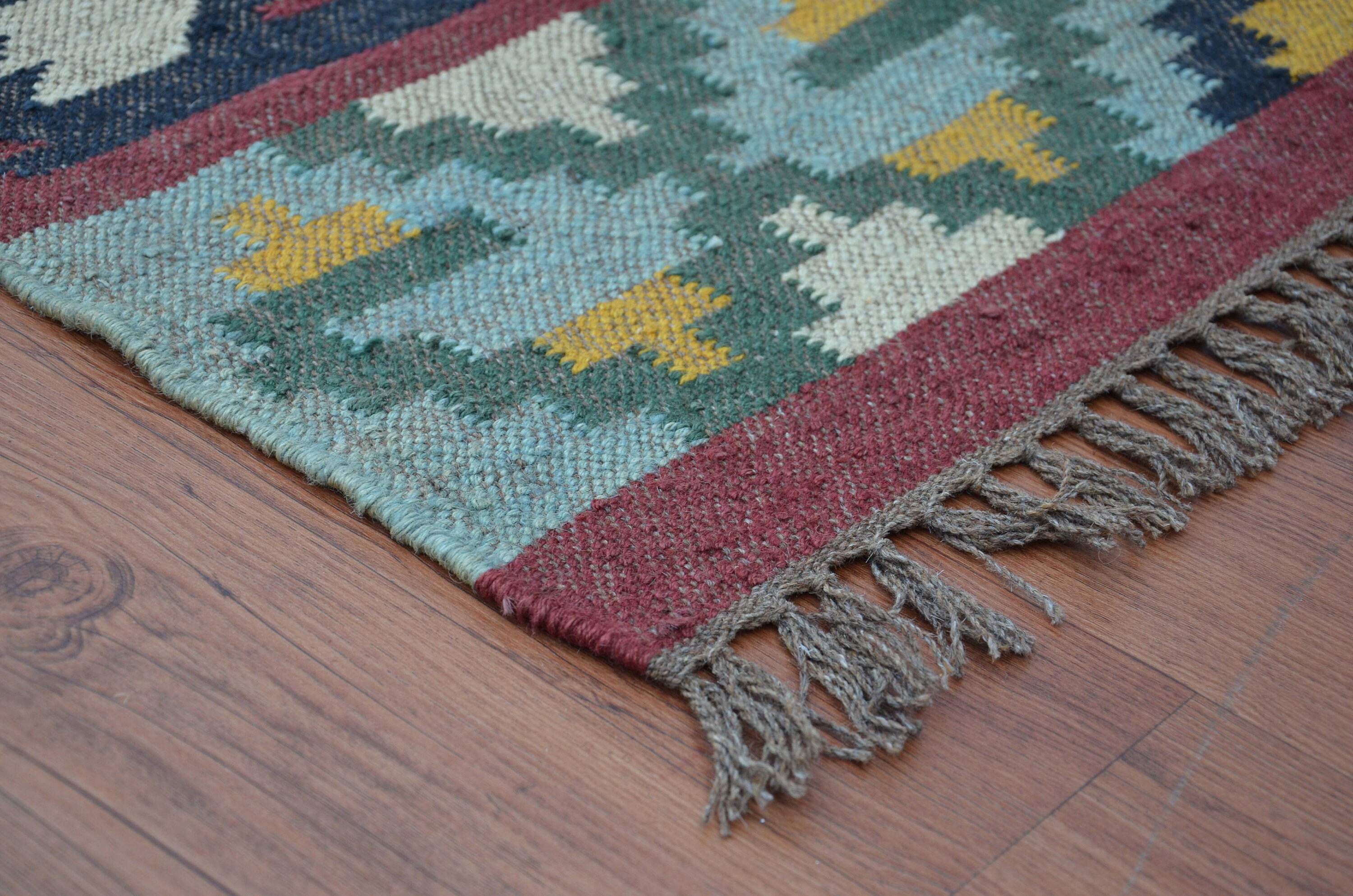 5x8 Moroccan Jute Rug Kilim Rug Woven Jute Rug Indian Etsy