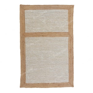 Natuurlijke Jute Area Rug, Off White Textured Rug, Eco Friendly Jute Rug, Area Rug, Handgeweven Jute Rug, Custom Rug, Decoratief tapijt