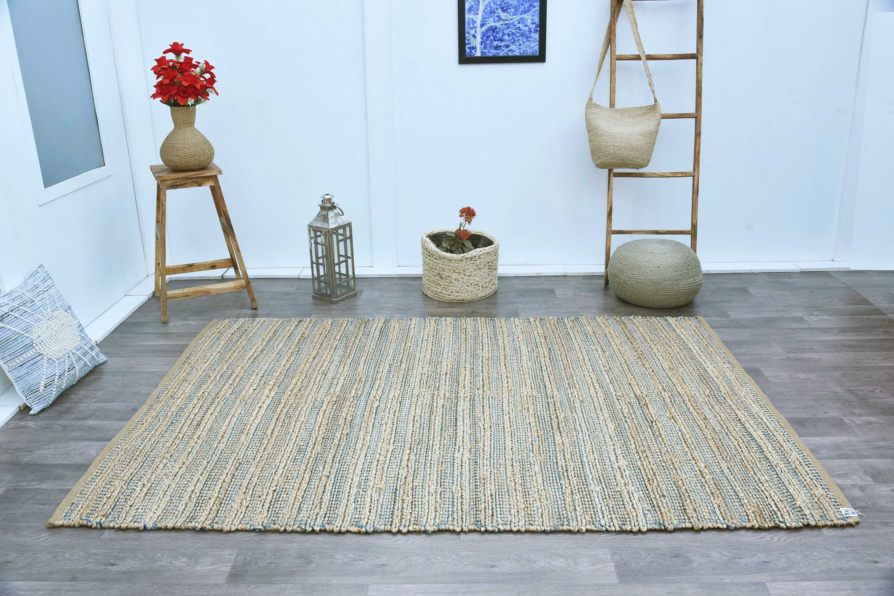 5x7.5 Feet Natural Jute Rug Jute Area Rug Natural Textured Etsy