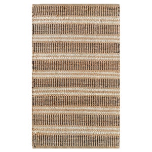 Natuurlijk bohojutetapijt, jute loper, tapijt met getextureerde strepen, boho jute vloerkleed, boho tapijt, tapijt op aangepast formaat, handgeweven jute tapijt