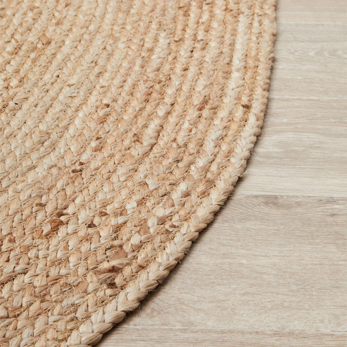 4x6 5x8 Oval Natural Jute Rug Handmade Braided Vintage Area Etsy
