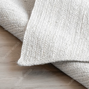Off White Handmade Area Rug
