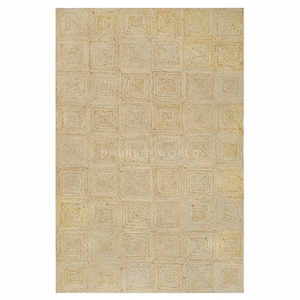 Handmade Jute Area Rug for Boho Home Decor made of natural Jute