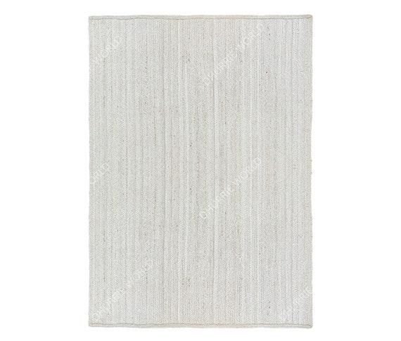 White Jute Rug, Bohemian Area Rug, Boho Jute Runner Rug, Boho Decor Rug, Outdoor Rug Custom Size Rug, Large Jute Hemp Rug,
