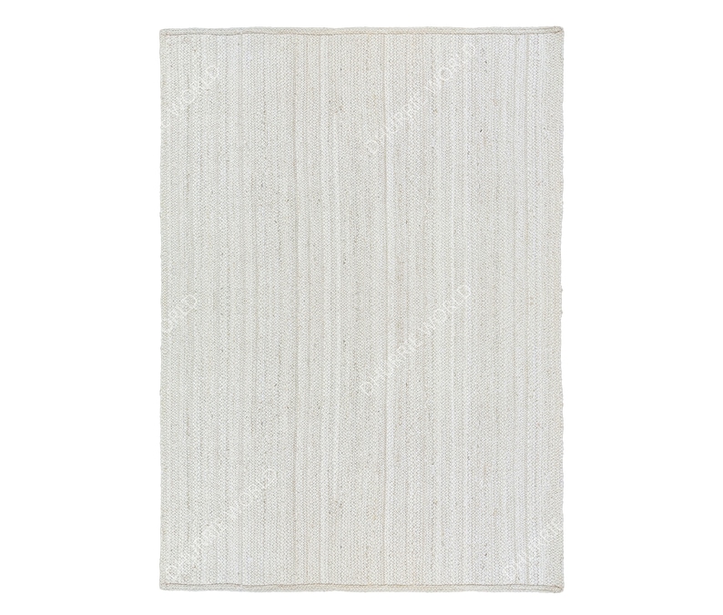 Off White Handmade Area Rug
