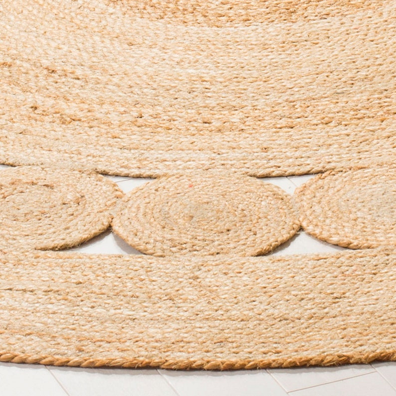 Jute Round Rug Natural Jute Rug Handmade Braided Rug Round Etsy