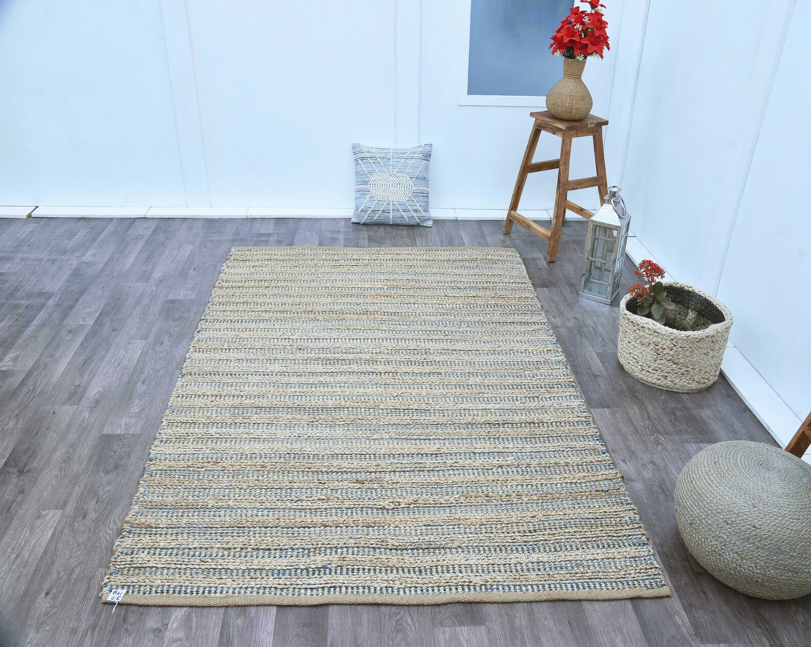 5x7.5 Feet Natural Jute Rug Jute Area Rug Natural Textured Etsy