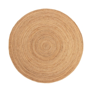 4x4, 5x5, 6x6, 7x7, 8x8 Natural Jute Round Rug, Eco Friendly Rug Handmade Rug Round Braided Rug Hemp Rug Bohemian Rug Custom Size Rug