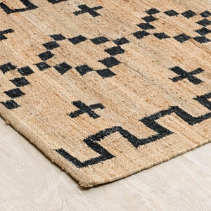 Navajo Jute Rug, Moroccan Jute Rug, Custom Size Rug, Hallway Runner, Boho Jute Rug, Large Jute Rug, Natural Jute Rug, Bohemian Jute Rug
