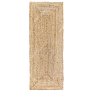 Gangloper, loper vloerkleed aangepast formaat, jute loper, natuurlijk jute loper groot, boho jute vloerkleed, boho jute loper, vloerkleed buiten