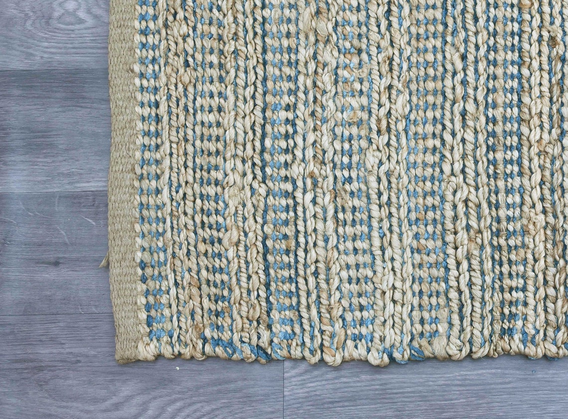 5x7.5 Feet Natural Jute Rug Jute Area Rug Natural Textured Etsy