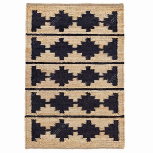 Box Natural Jute Rug, Boho Decor Rug, Bohemian Area Rug, Handwoven Jute Rug, Custom Rug, Hallway Runner, Nordic Hemp Sisal Rug