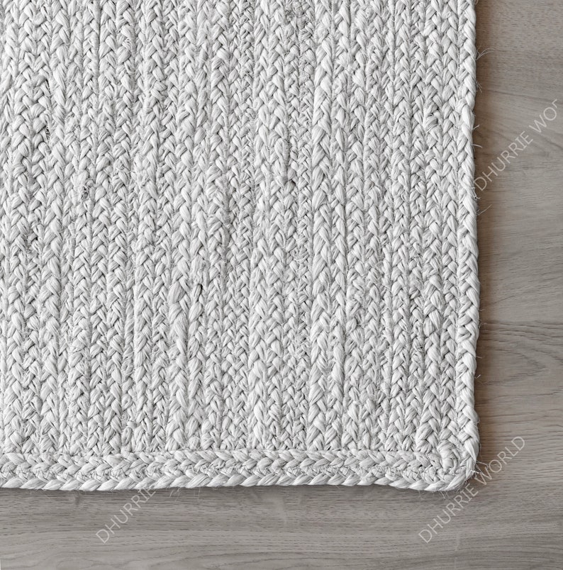 Off White Handmade Area Rug