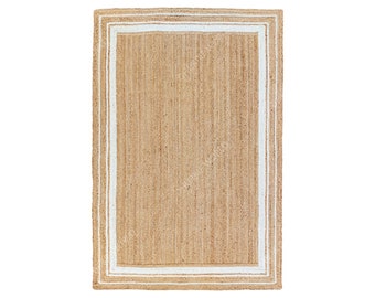 Custom Size Rug, Boho Jute Rug, Handbraided Rug, Natural Jute Rug, Jute Area Rug, Handwoven Jute Rug, Jute Runner Rug, Hallway Runner Rug