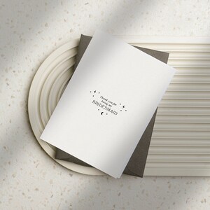 Tarjeta de agradecimiento de dama de honor - Tarjeta de agradecimiento de dama de honor - Tarjeta de dama de honor - Tarjeta de agradecimiento - Boho Dama de honor gracias - Dama de honor