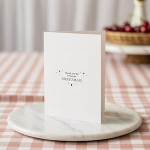 Brautjungfer Dankeskarte - Trauzeugin Dankeskarte - Trauzeugin Karte - Dankeskarte - Boho Brautjungfer Danke - Trauzeugin