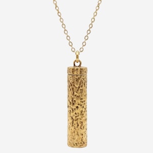 Hamrad cylinderkapselhalsband, hemlig flaska, minisked, talisman-minnessmycken, skedhalsband, ceremoniellt skopahalsband