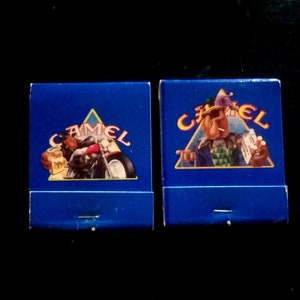 Camel Joe 1991 Matchbook, Vintage Camel Joe the BIKER or JOKER Mardi Gras, Camel Cigarettes Rare Matchbooks, Collectible Vintage Tobacciana