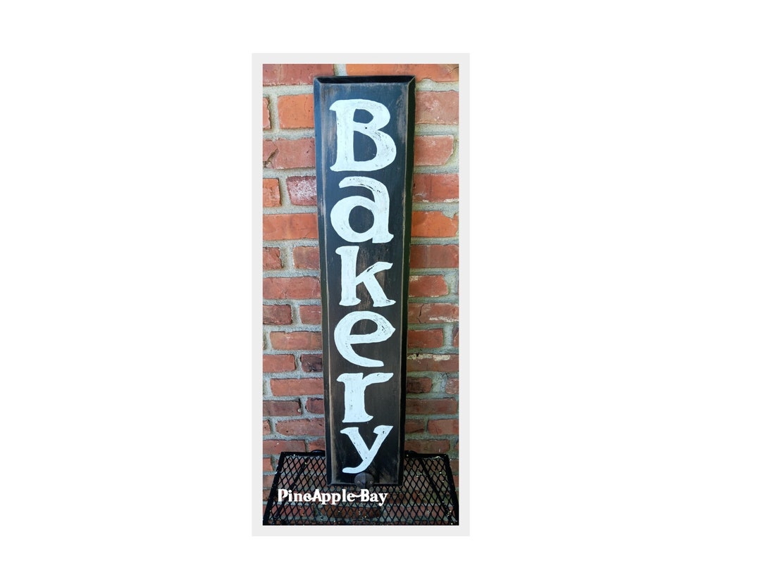 Hand Painted Rustic Bakery Sign: Farmhouse Kitchen Decor - Etsy