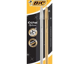 BIC Pack- 2 Kugelschreiber: Gold & Silber - Limitierte Auflage 60 Jahre Jubiläum