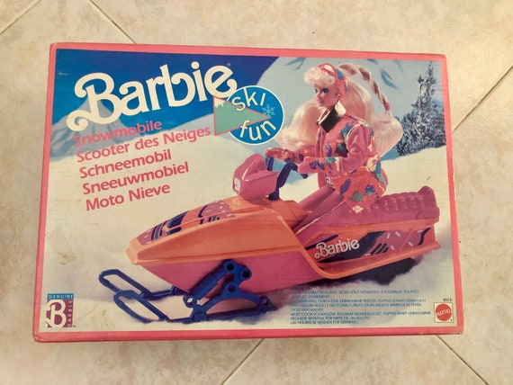 barbie with snowmobile