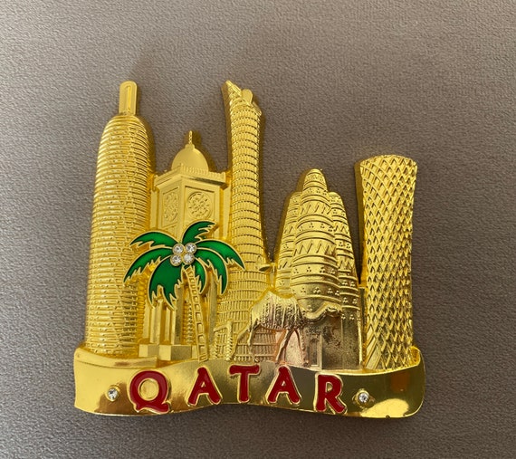DOHA QATAR Pin Golden Metal new No Tags Etsy
