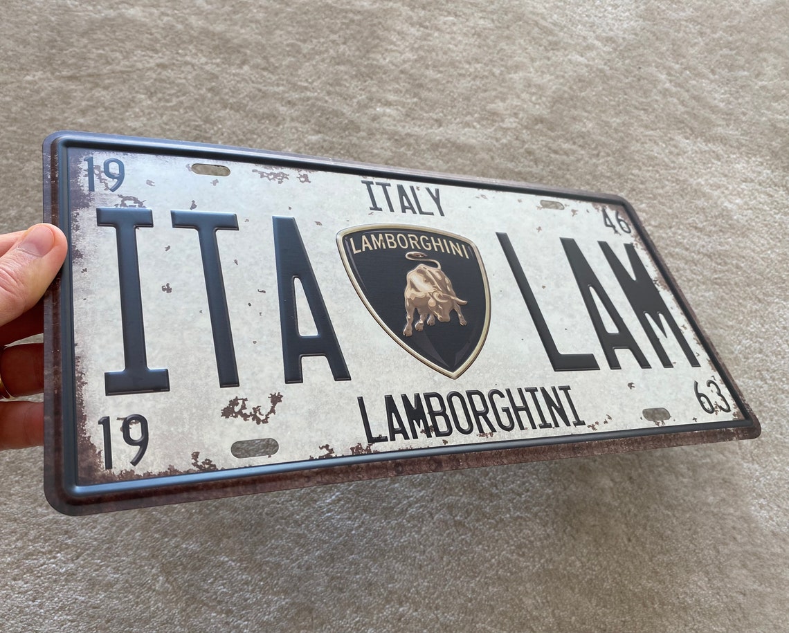 License Plate Metal Sign Decor new Etsy