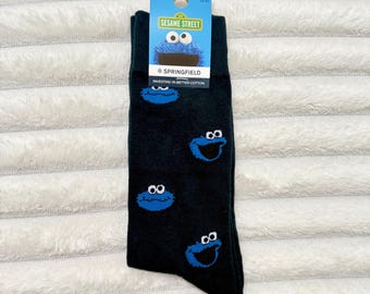Krümelmonster Socken | Sesamstraße Charakter Socken - Lustige Neuheit Socken | Geschenk für Fans • Gr. 39-42 • NEU
