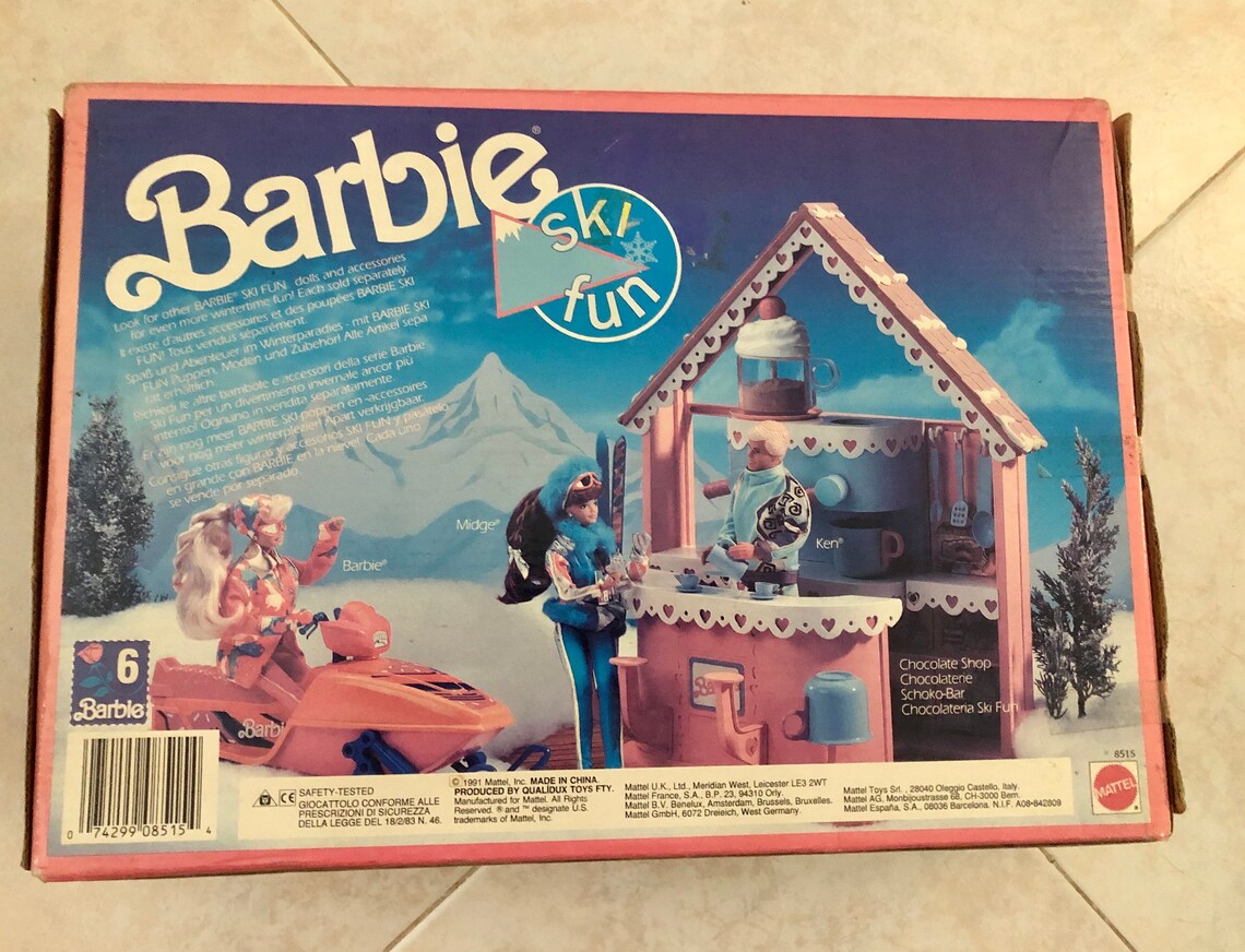 1991 BARBIE Snowmobile / Snow Scooter Vintage & Rare New in Box Etsy