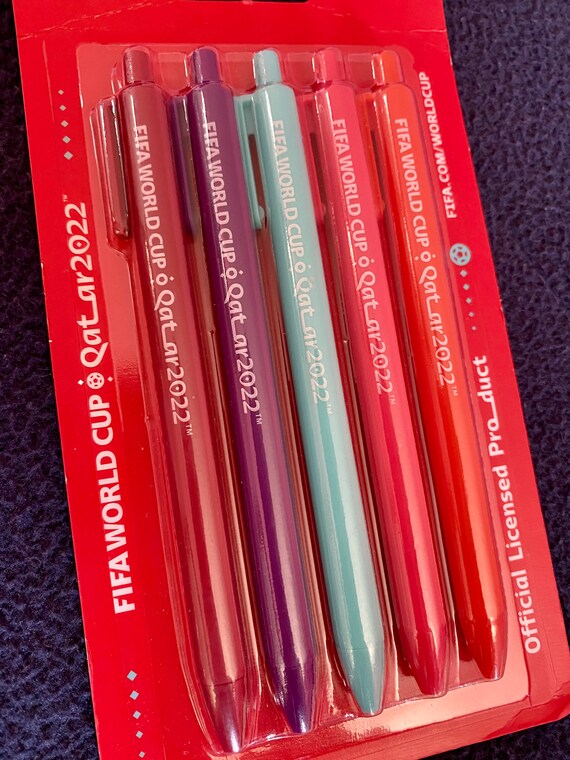 QATAR 2022 FIFA World Cup Set of 5 Ballpoint Pens new & Etsy