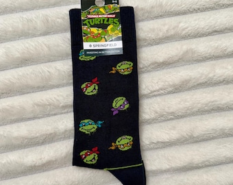 Teenage Mutant Ninja Turtles Socken | Cartoon & Fun Charakter Socken | Retro Pop Kultur Geschenk • 39-42 • Neu