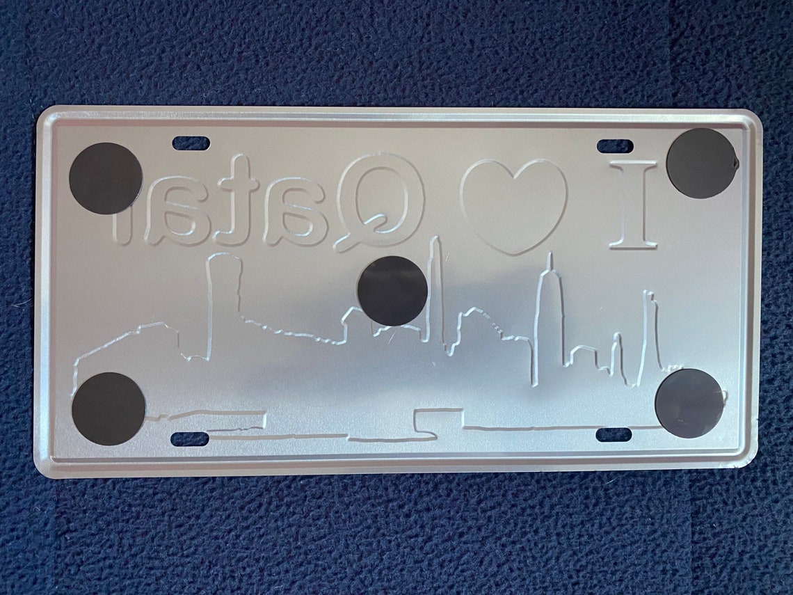 QATAR I Love Qatar License Plate Metal Sign new Etsy