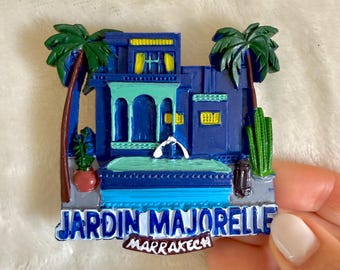 MARRAKECH | Jardin - Tourist Attractions: Fridge Magnet |  Morocco Decor