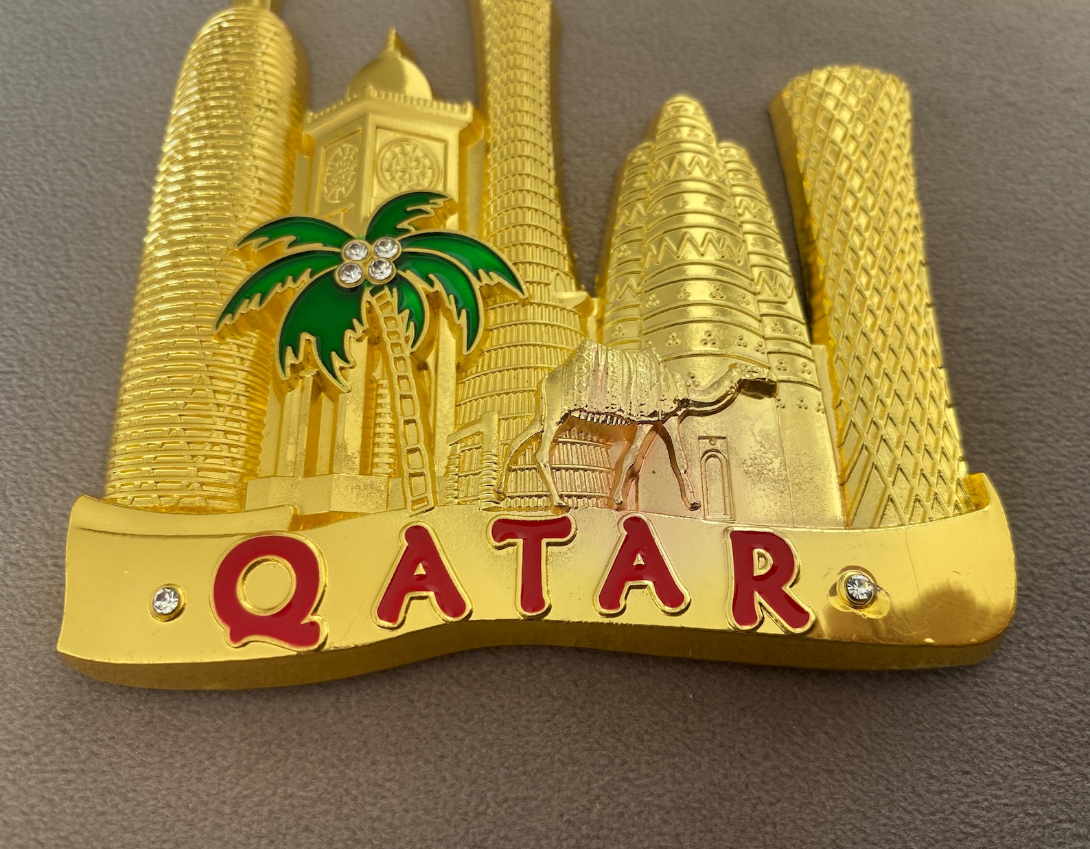 DOHA QATAR Pin Golden Metal new No Tags Etsy