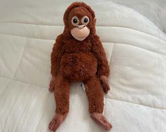 Kasperlaffe - Stoff Orang-Utan braun - IKEA Affe Spielzeug