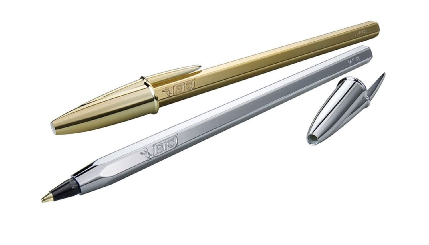 BIC Pack- 2 Pens: Gold & Silver - Limited Edition 60th