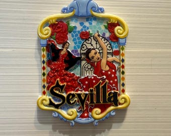 ESPAÑA • SPANIEN | Sebastien • Flamenco Tänzerinnen | Kühlschrankmagnet (neu)