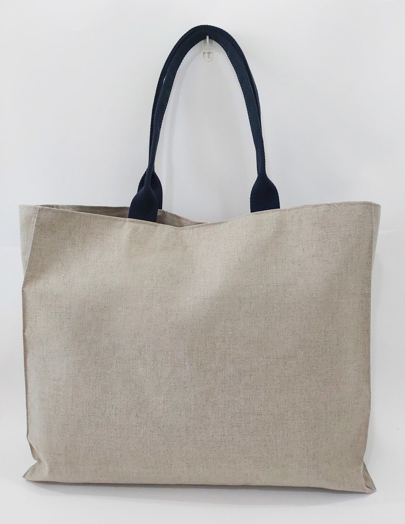 Natural Linen Handbag Linen Tote Bag Raw Linen Shoulder Bag Etsy