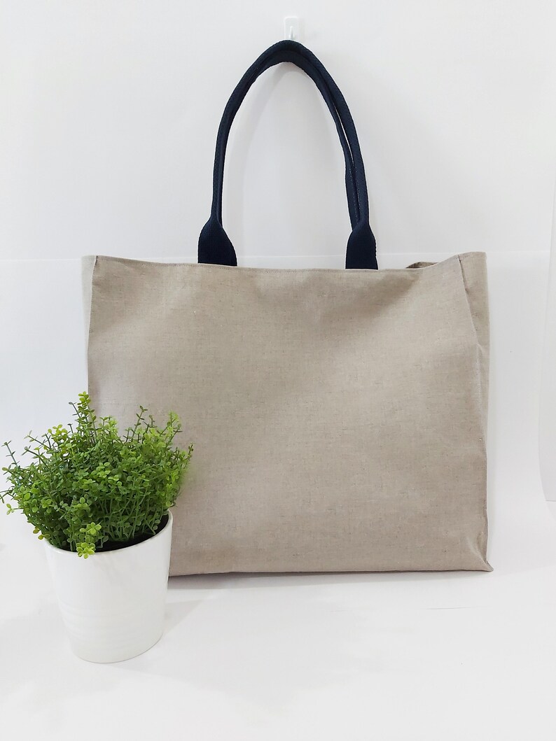 Natural Linen Handbag Linen Tote Bag Raw Linen Shoulder Bag Etsy