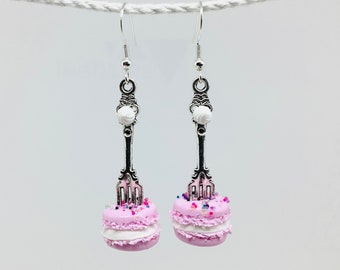 Fimo macaron earrings, fancy earrings, made in France