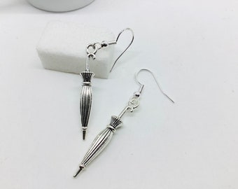 Umbrella earrings, parasols, original gift