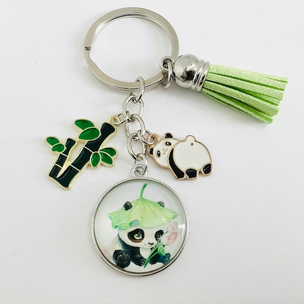 Panda key ring, nature key ring, original Christmas gift