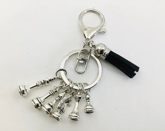 Chess game keychain, chess piece, original gift