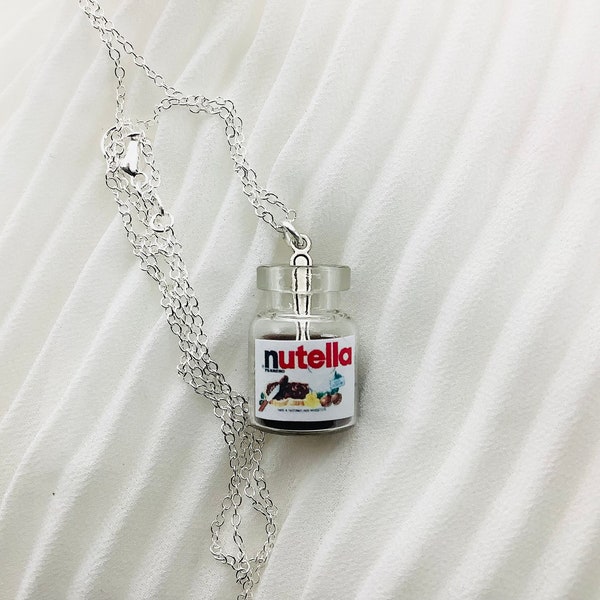 Collier pot de nutella, collier gourmand, bijoux alimentaires