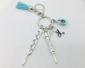 Porte-clefs infirmière, porte-clés médical, accessoire thème médical