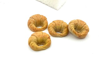 Miniature croissant, miniature bakery, dollhouse accessory