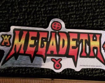 80s Prismatic Vintage Vending Machine Prism Sticker Megadeth Dave Mustaine Metallica Death Metal Speed Metal ITunes