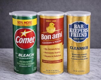 Powder Cleanser Lids – Reusable Snap-On Caps for Comet, Bon Ami, BKF